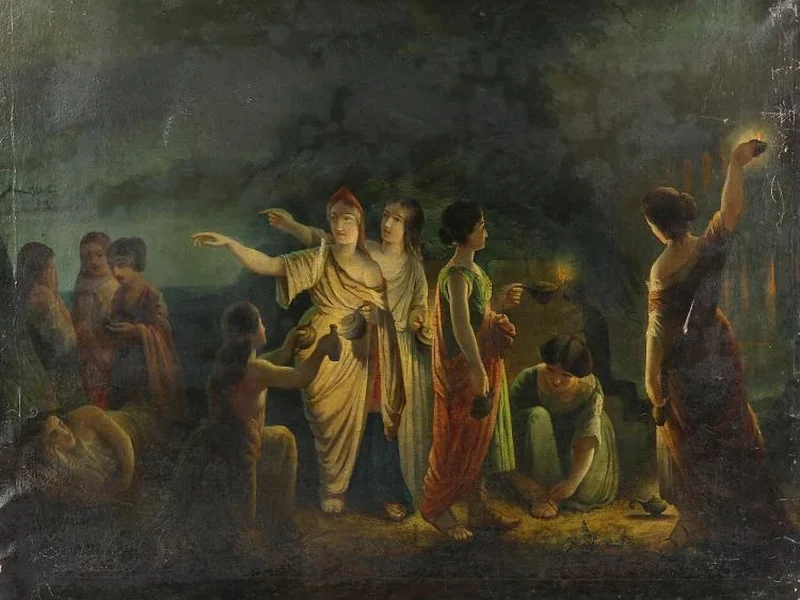 1811-James Eckford Lauder - Le vergini sagge e le vergini stolte